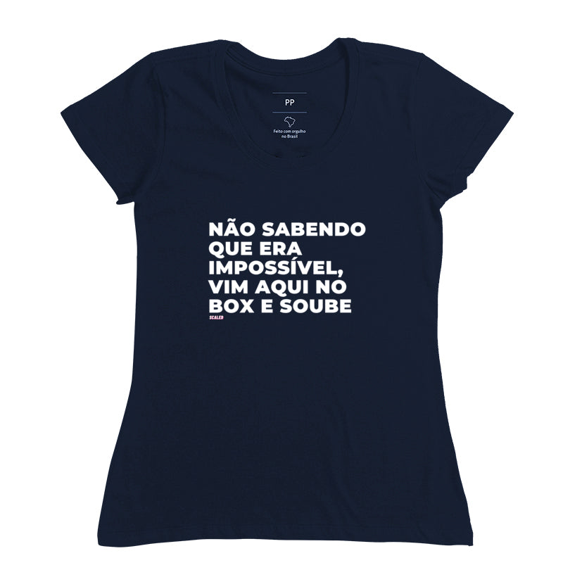 Não sabendo que era impossível