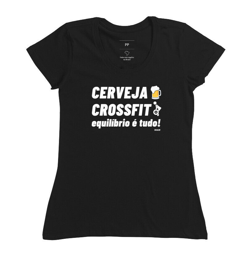 Camiseta Crossfit Cerveja e Crossfit - Scaled