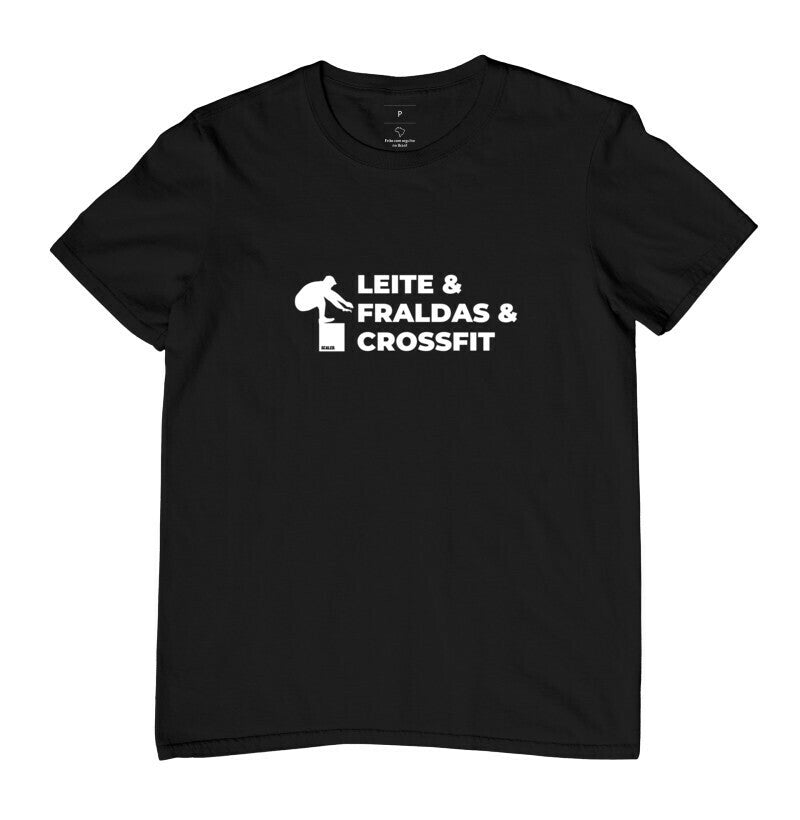 Camiseta Dia dos Pais Leite Fraldas e Crossfit - Scaled