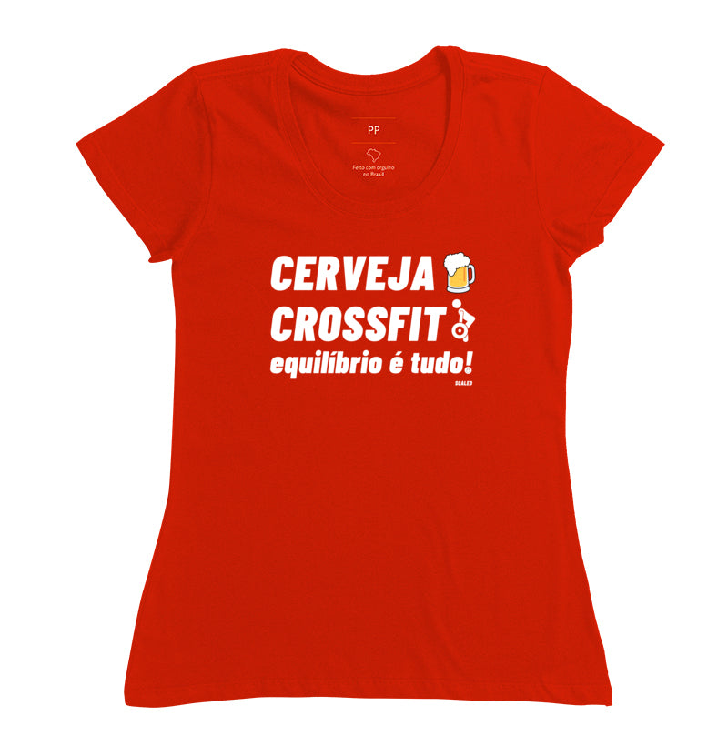Camiseta Crossfit Cerveja e Crossfit - Scaled
