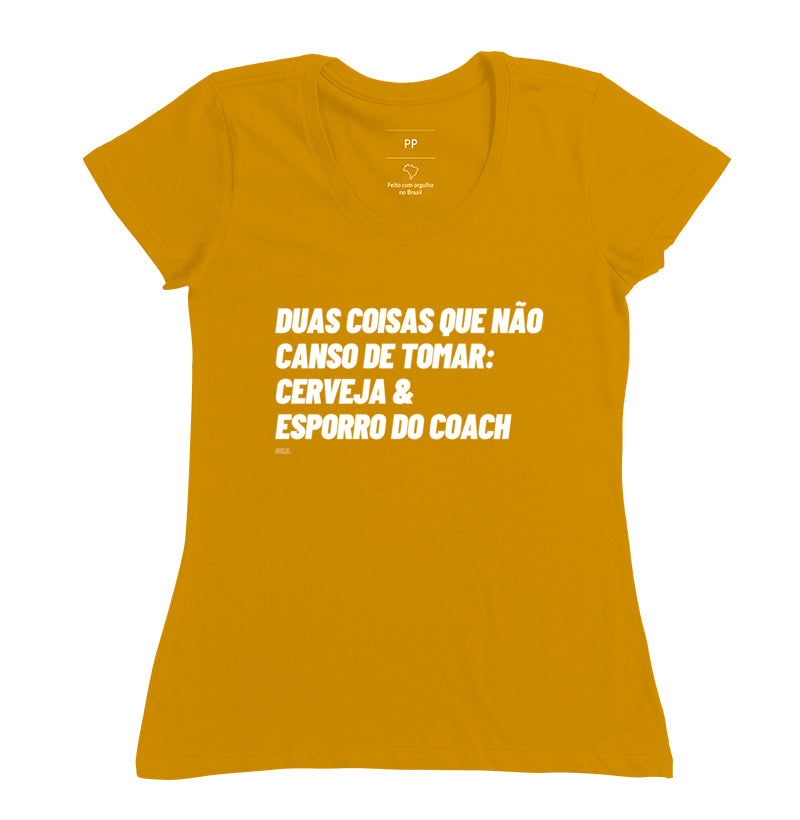 Camiseta Crossfit Cerveja e Esporro do Coach