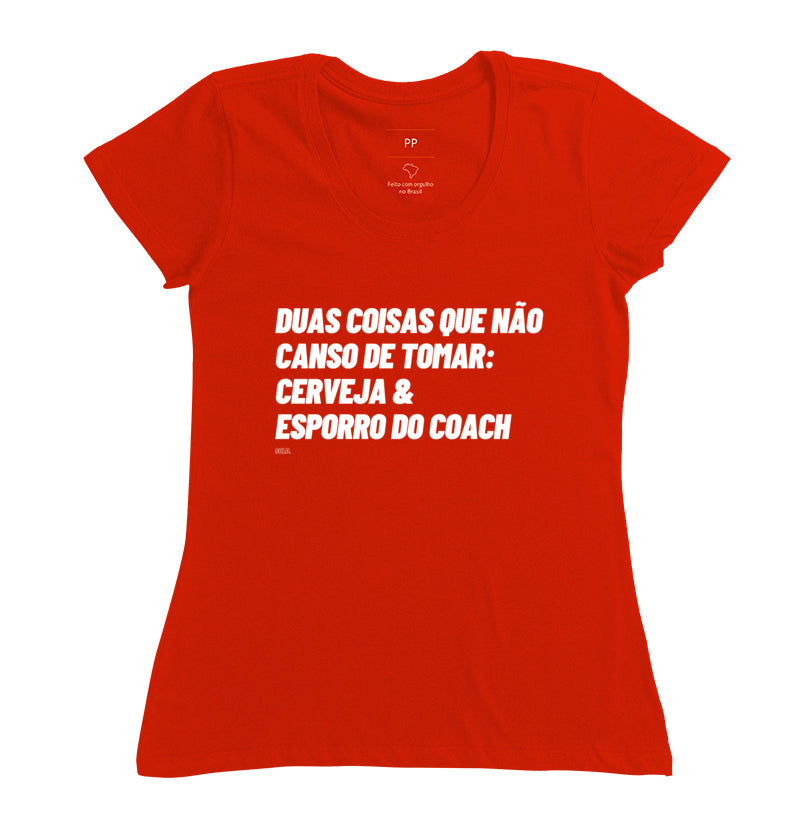 Camiseta Crossfit Cerveja e Esporro do Coach