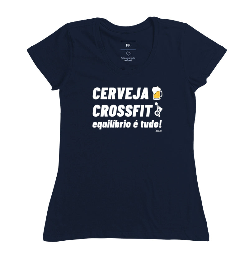Camiseta Crossfit Cerveja e Crossfit - Scaled