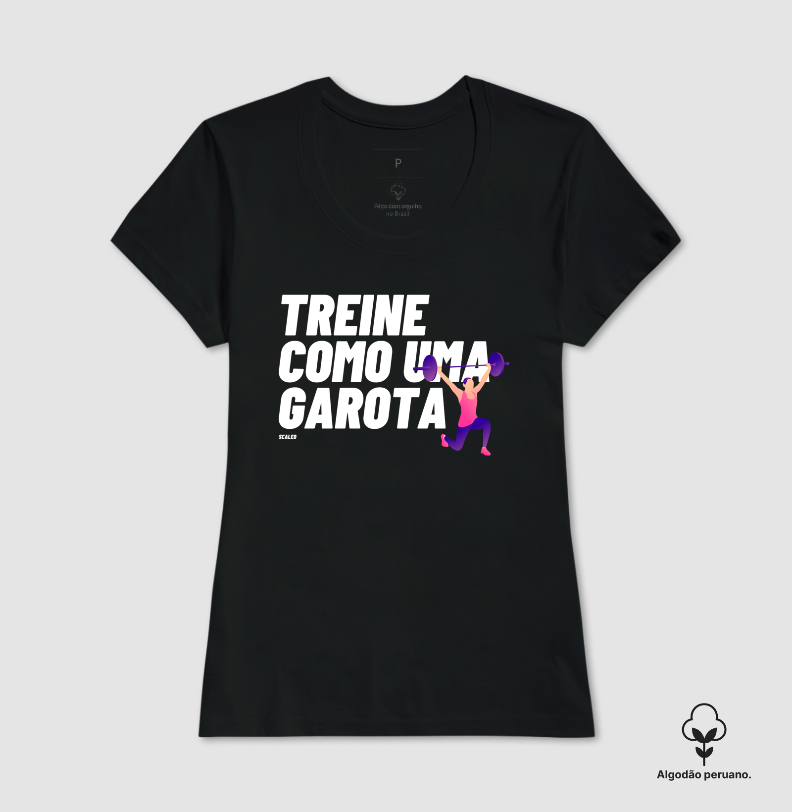 Treine como uma garota - Tecido Premium