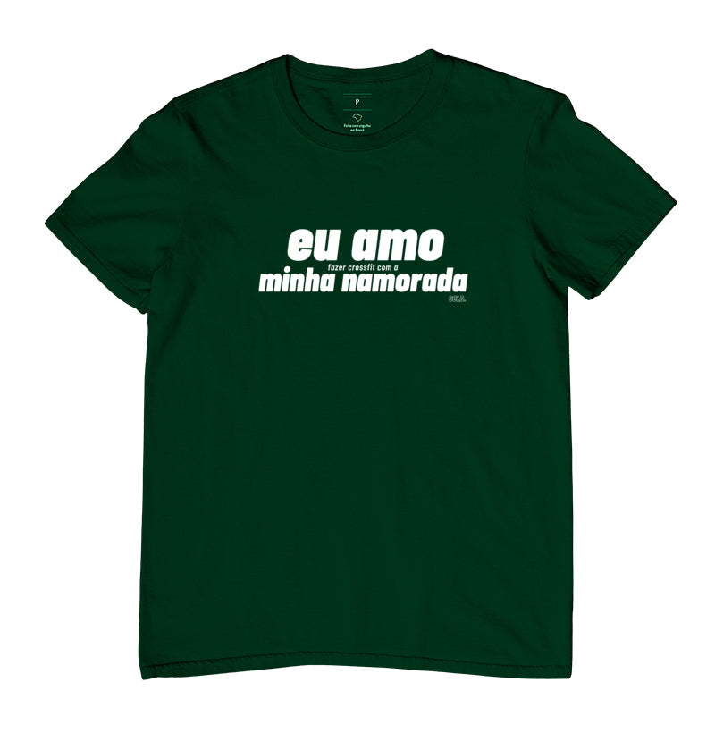 Camiseta Eu amo fazer Crossfit Namorada - Scaled