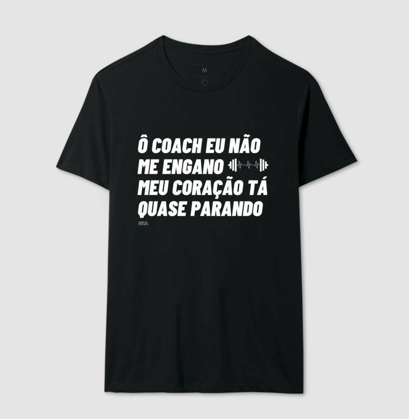 Camiseta Crossfit Carnaval O coach Meu coraçao