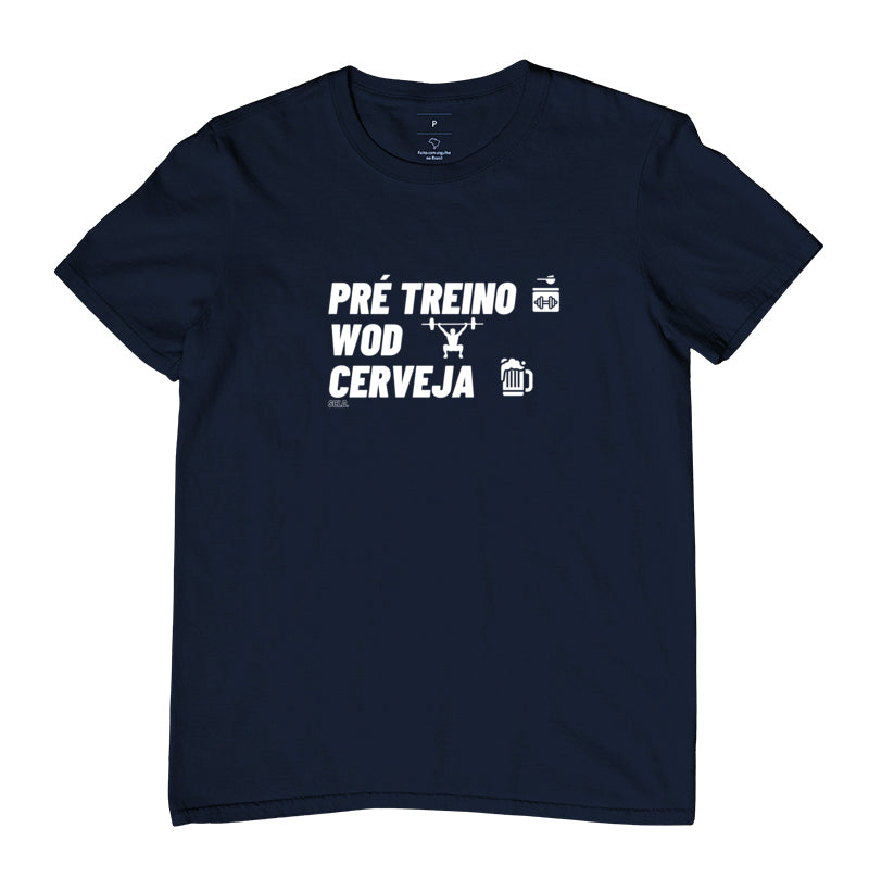 Camiseta Pre Treino Wod e Cerveja