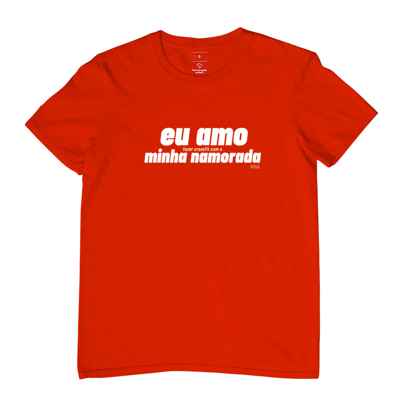 Camiseta Eu amo fazer Crossfit Namorada - Scaled