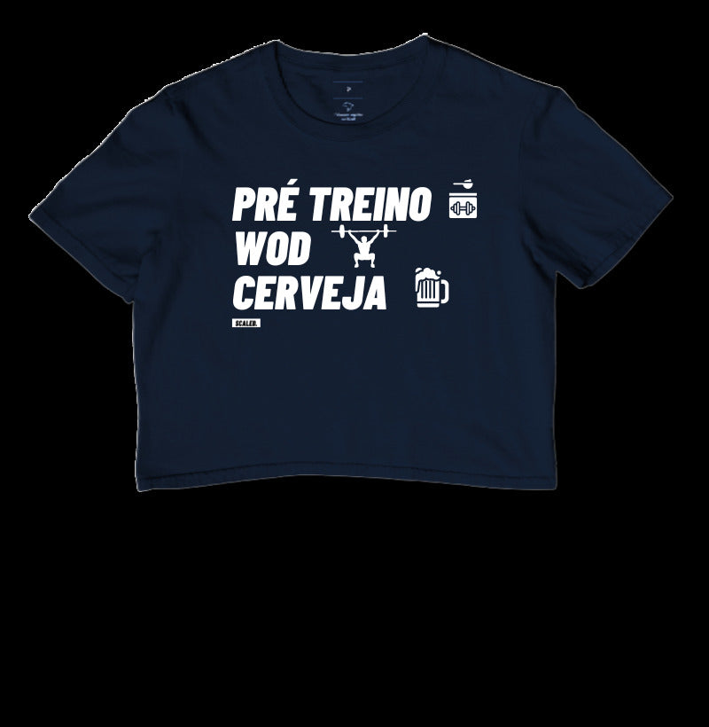Cropped Wod Pre Treino e Cerveja