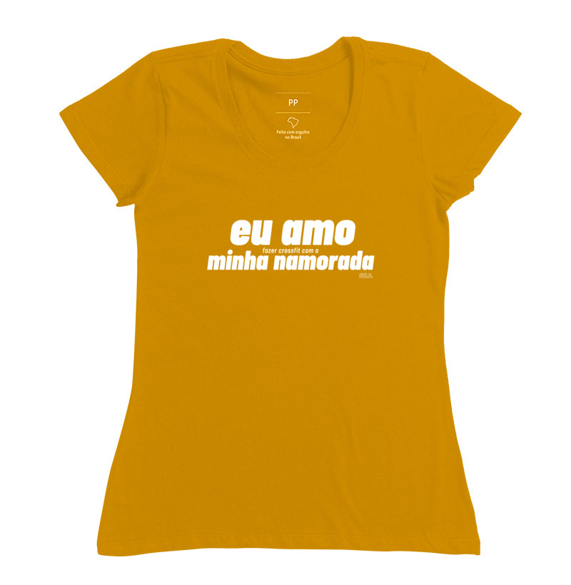 Camiseta Eu amo fazer Crossfit Namorada - Scaled