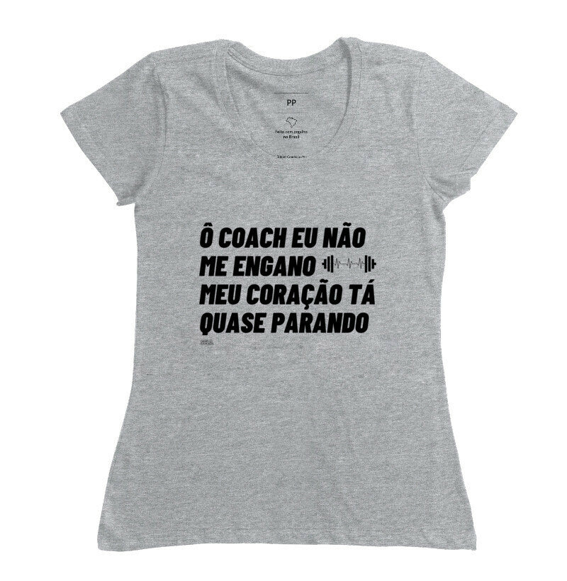 Camiseta Crossfit Carnaval O coach Meu coraçao