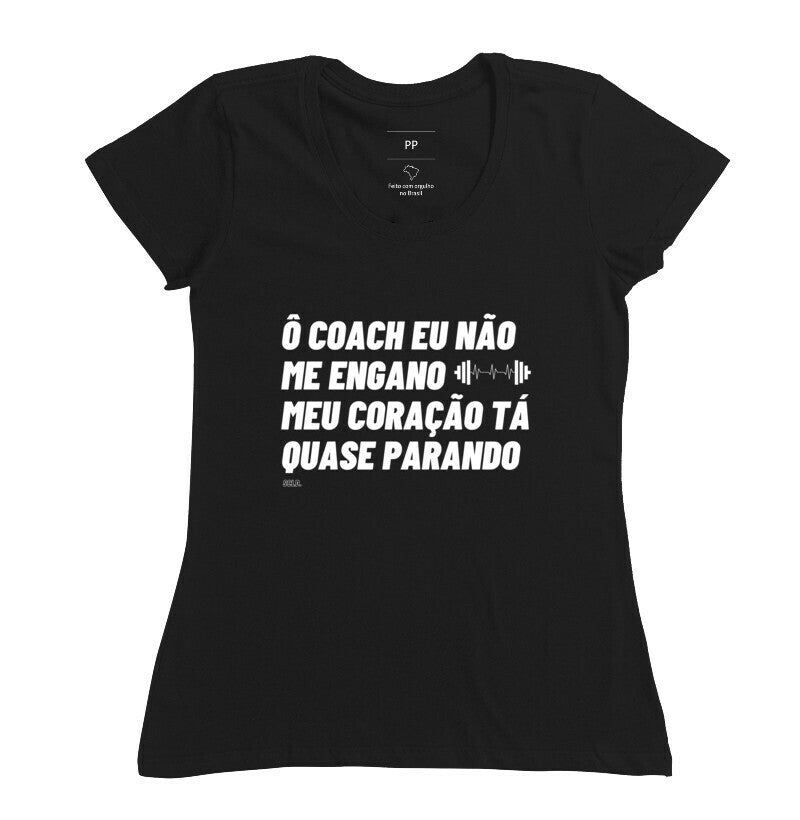 Camiseta Crossfit Carnaval O coach Meu coraçao