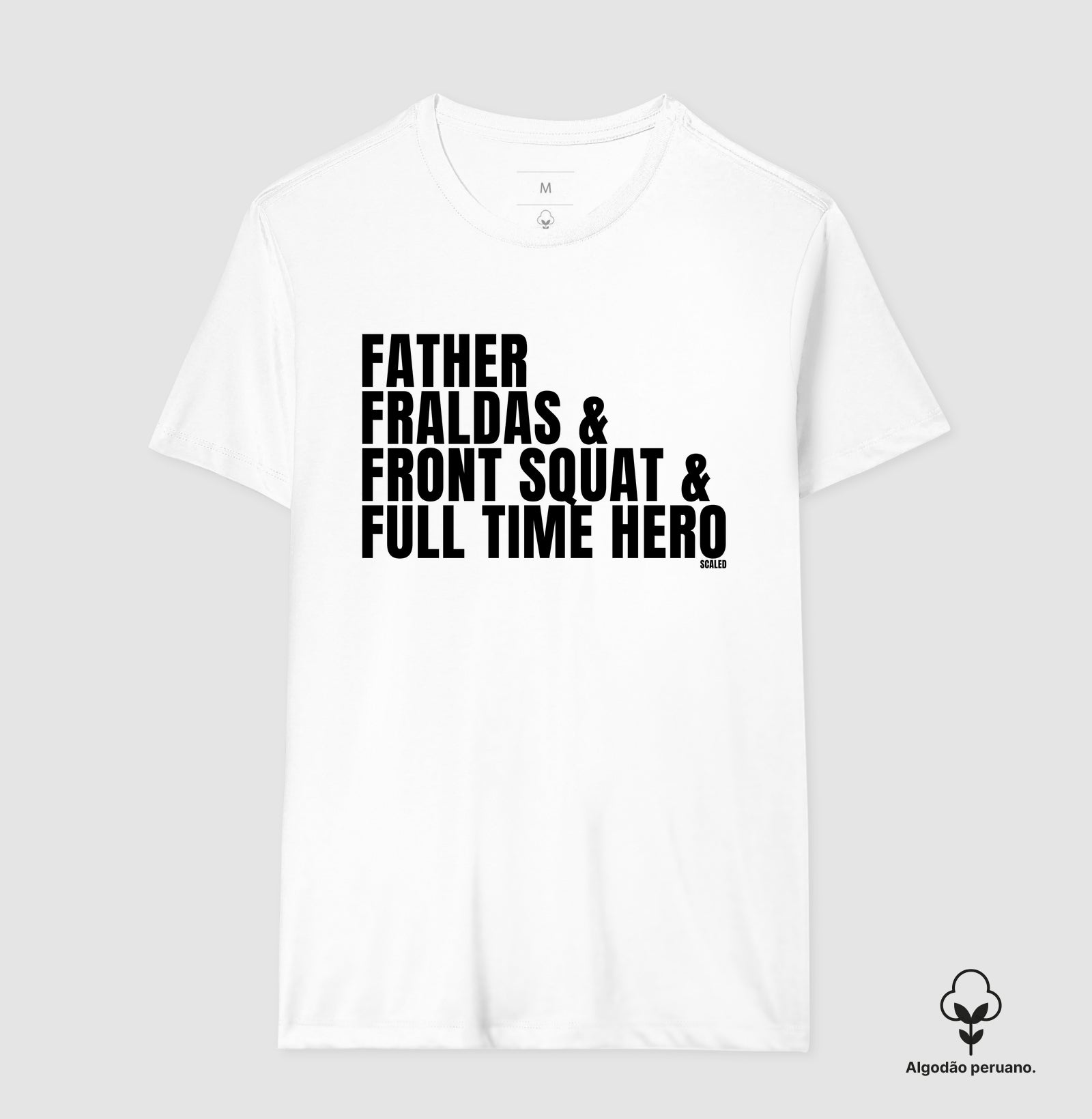 Pai Full time hero - Algodão Peruano